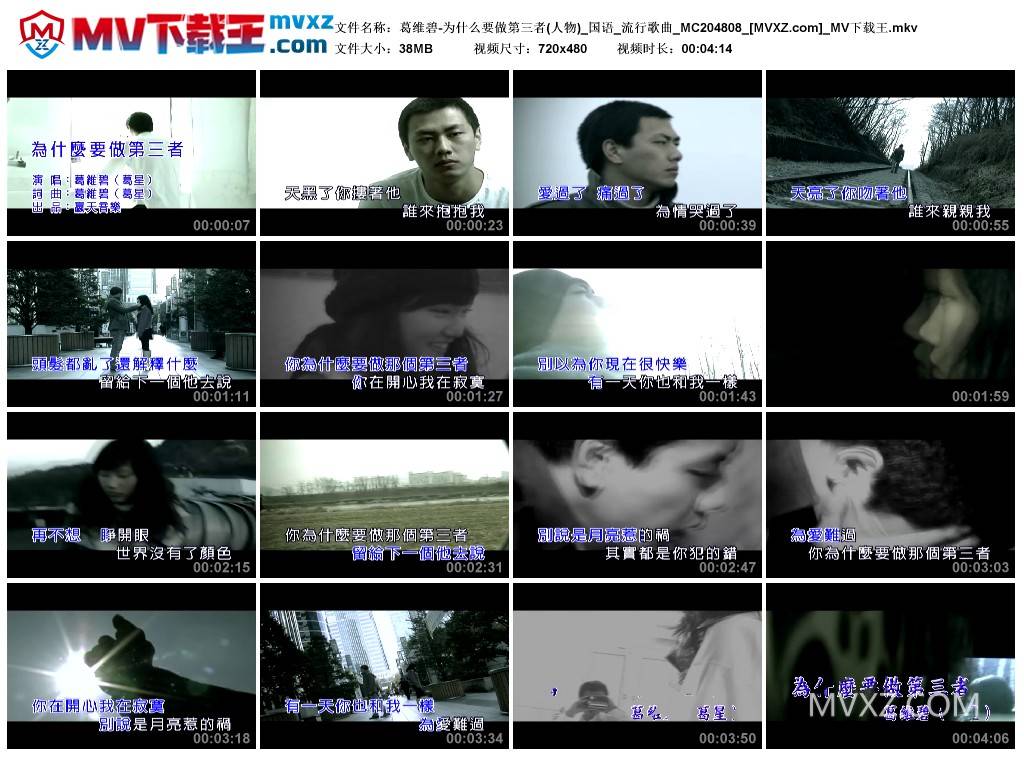 葛维碧-为什么要做第三者(人物)_国语_流行歌曲_MC204808